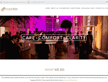 Tablet Screenshot of eventhireprofessionals.com
